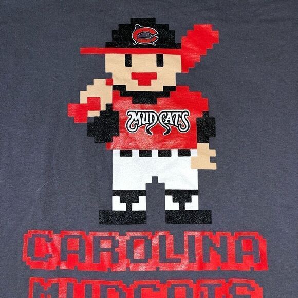 Lego Baseball Baseball player North Carolina Mudcats collector SGA T shirt L - Picture 3 of 3